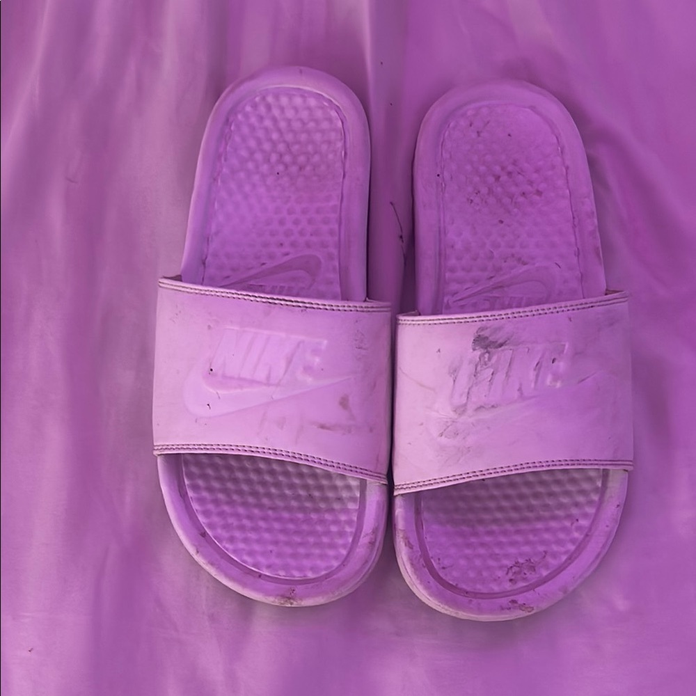 Nike white Slide Sandals